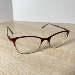 Oliver Peoples OV1153T 5202 Abbe Eyeglasses Titanium Red Silver 48-19-135